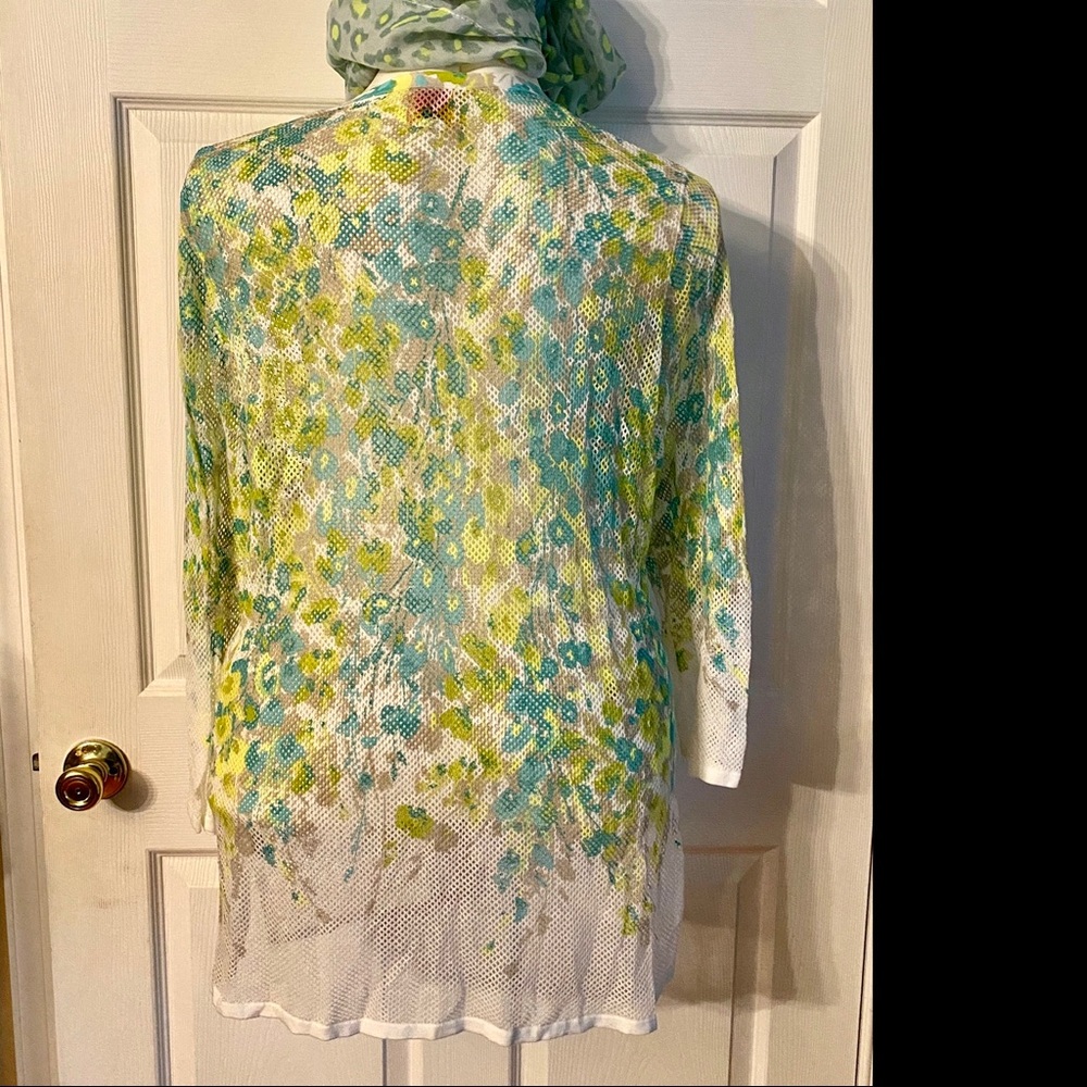 2x Ruby Road pale green camouflage cardigan - Picture 4 of 7